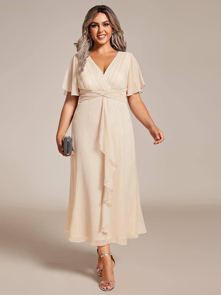 Lucille | Twist Knot A-Line Wedding Guest Dress