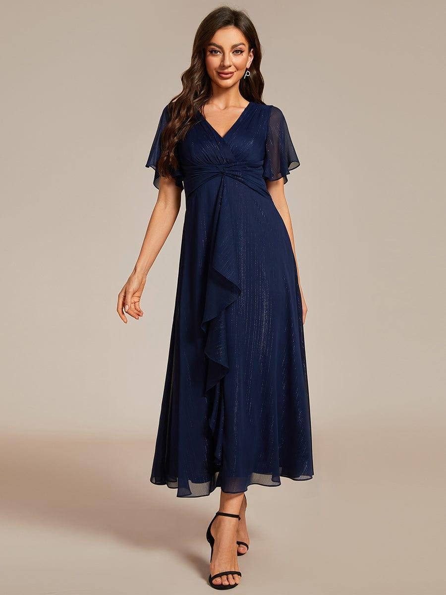 Lucille | Twist Knot A-Line Wedding Guest Dress