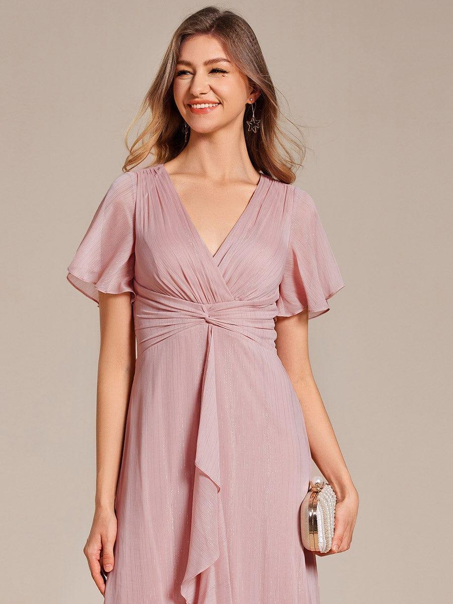 Lucille | Twist Knot A-Line Wedding Guest Dress