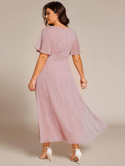 Lucille | Twist Knot A-Line Wedding Guest Dress