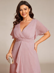Lucille | Twist Knot A-Line Wedding Guest Dress