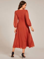 Lucille | Twist Knot A-Line Wedding Guest Dress