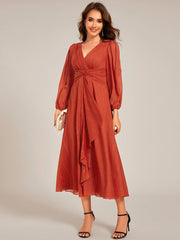 Lucille | Twist Knot A-Line Wedding Guest Dress