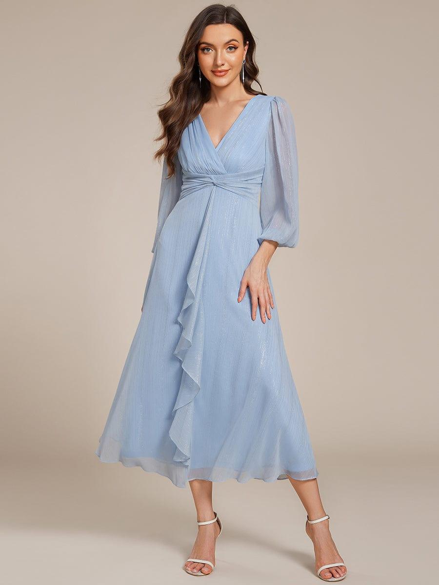 Lucille | Twist Knot A-Line Wedding Guest Dress