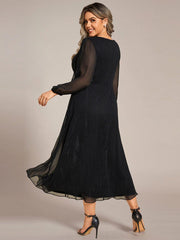 Lucille | Twist Knot A-Line Wedding Guest Dress