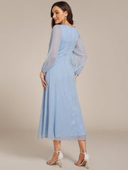 Lucille | Twist Knot A-Line Wedding Guest Dress