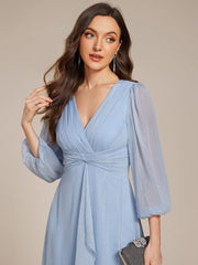 Lucille | Twist Knot A-Line Wedding Guest Dress