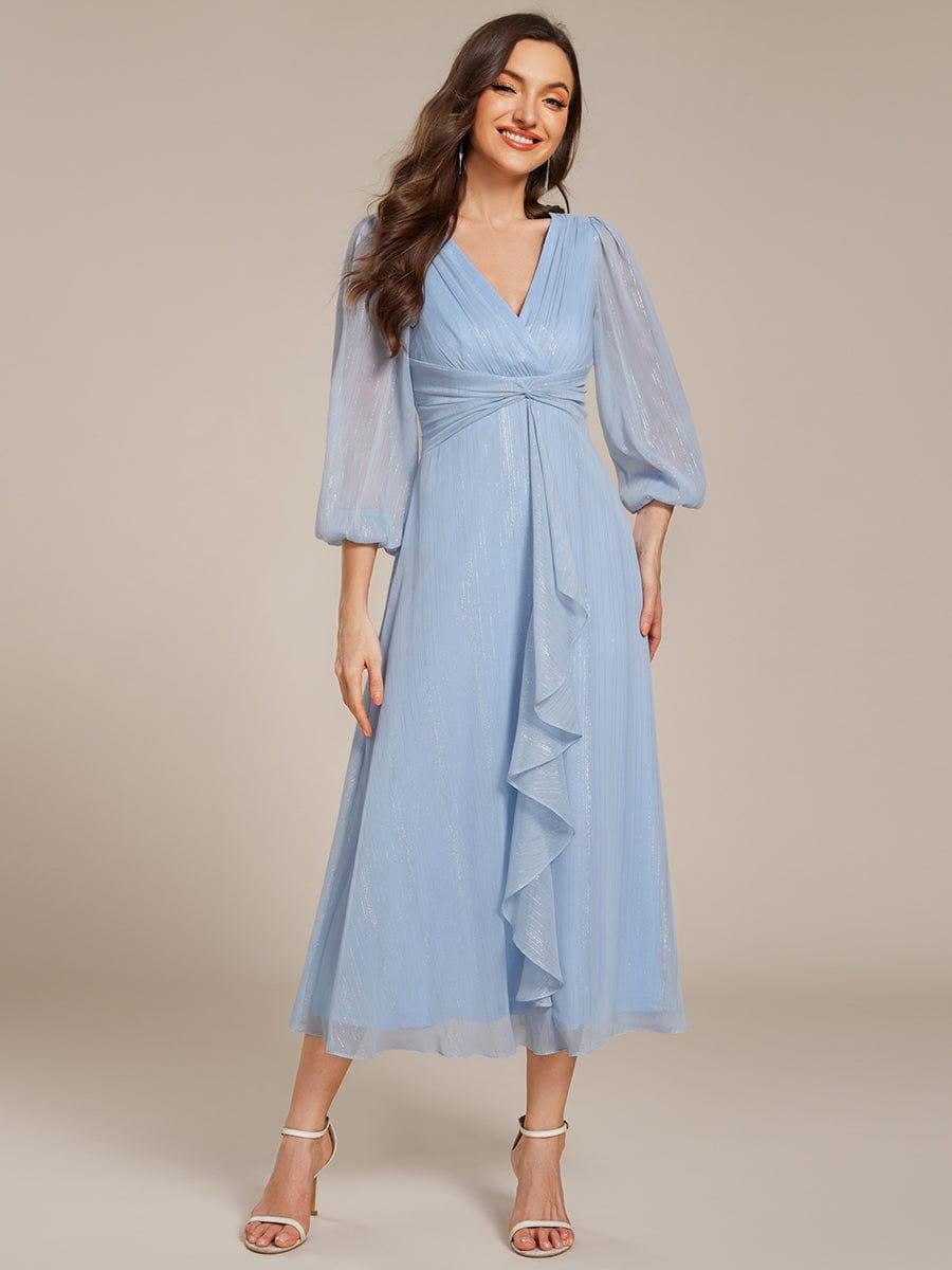 Lucille | Twist Knot A-Line Wedding Guest Dress
