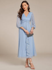 Lucille | Twist Knot A-Line Wedding Guest Dress