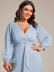 Lucille | Twist Knot A-Line Wedding Guest Dress