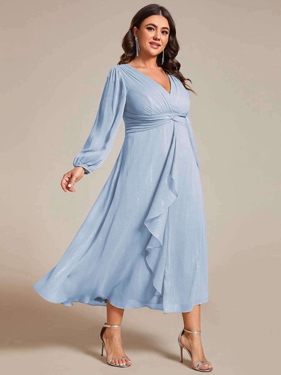 Lucille | Twist Knot A-Line Wedding Guest Dress