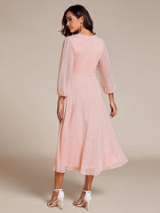 Lucille | Twist Knot A-Line Wedding Guest Dress
