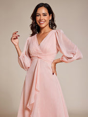 Lucille | Twist Knot A-Line Wedding Guest Dress
