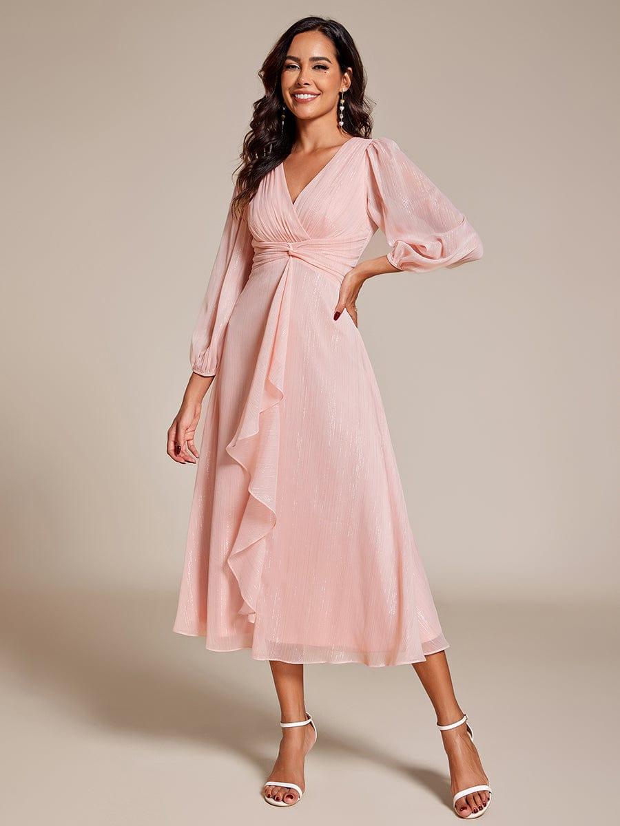 Lucille | Twist Knot A-Line Wedding Guest Dress