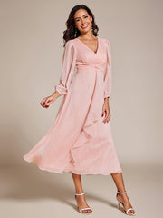 Lucille | Twist Knot A-Line Wedding Guest Dress