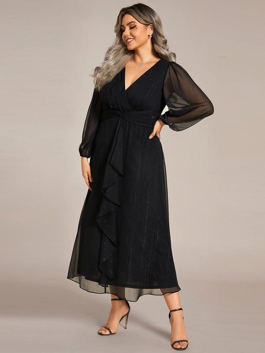 Lucille | Twist Knot A-Line Wedding Guest Dress
