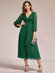 Lucille | Twist Knot A-Line Wedding Guest Dress