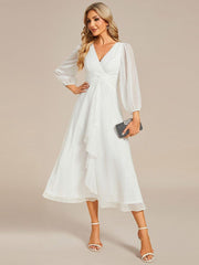 Lucille | Twist Knot A-Line Wedding Guest Dress