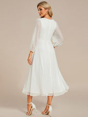 Lucille | Twist Knot A-Line Wedding Guest Dress
