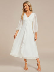 Lucille | Twist Knot A-Line Wedding Guest Dress