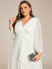 Lucille | Twist Knot A-Line Wedding Guest Dress