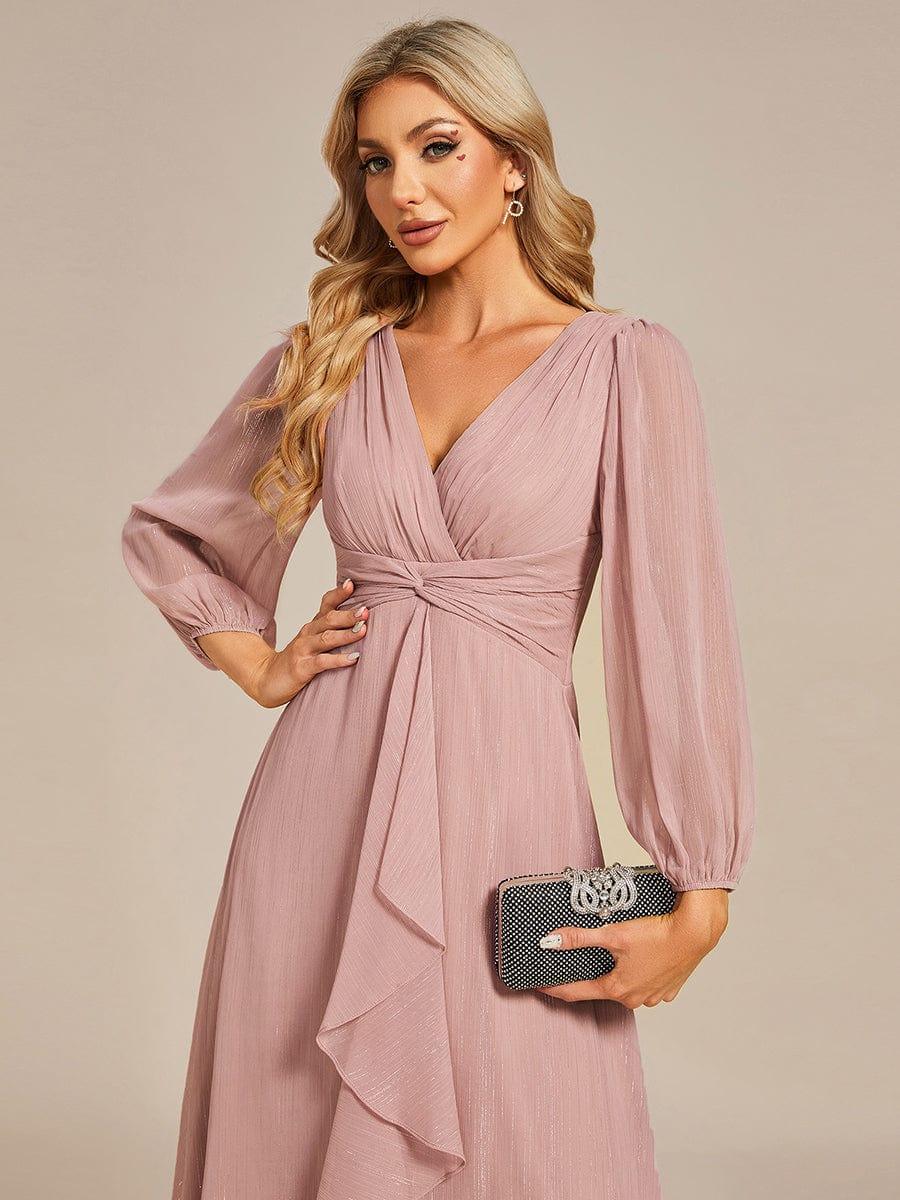 Lucille | Twist Knot A-Line Wedding Guest Dress