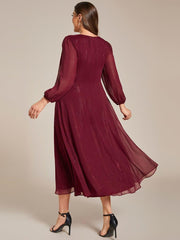 Lucille | Twist Knot A-Line Wedding Guest Dress