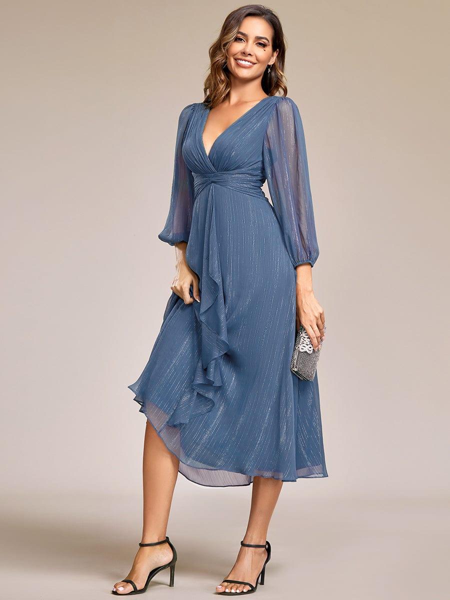 Lucille | Twist Knot A-Line Wedding Guest Dress