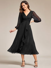 Lucille | Twist Knot A-Line Wedding Guest Dress