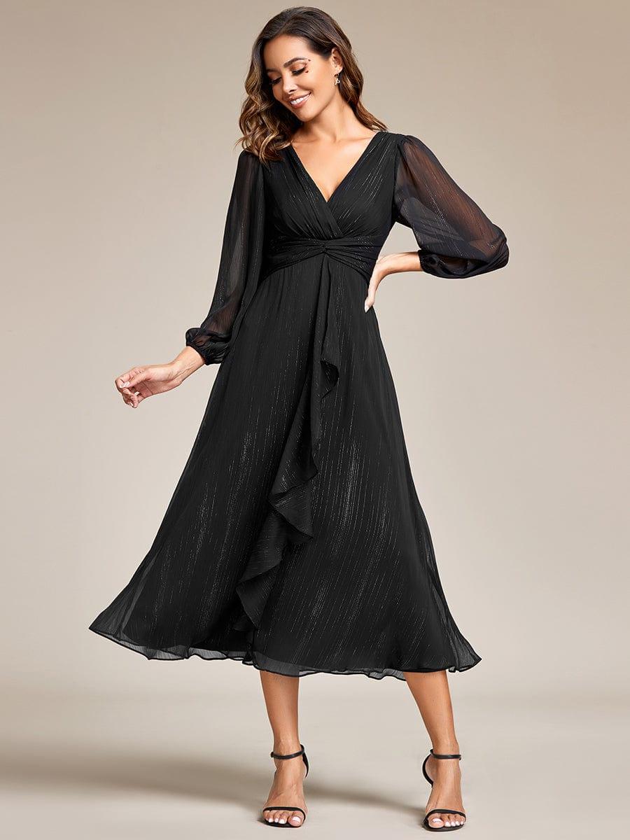 Lucille | Twist Knot A-Line Wedding Guest Dress