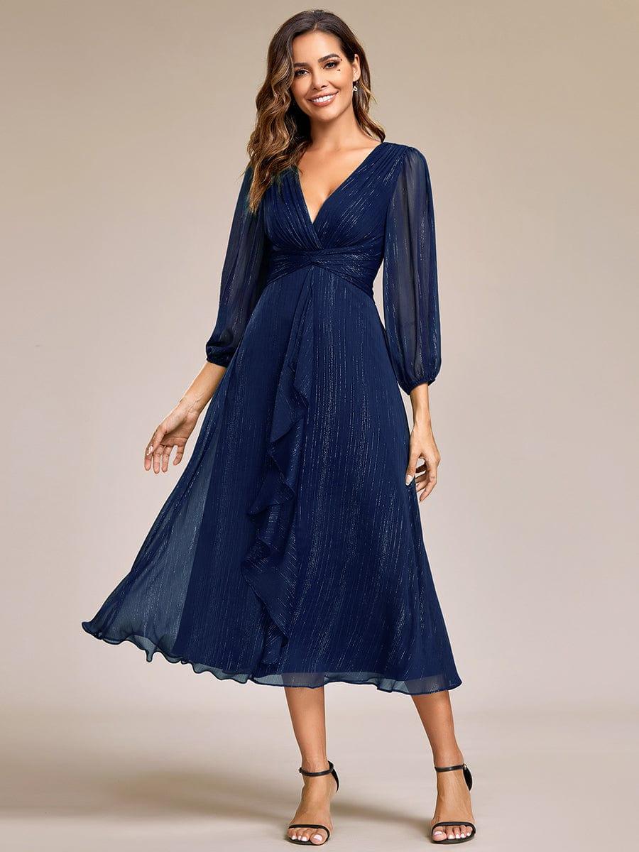 Lucille | Twist Knot A-Line Wedding Guest Dress