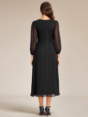 Lucille | Twist Knot A-Line Wedding Guest Dress