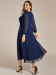 Lucille | Twist Knot A-Line Wedding Guest Dress