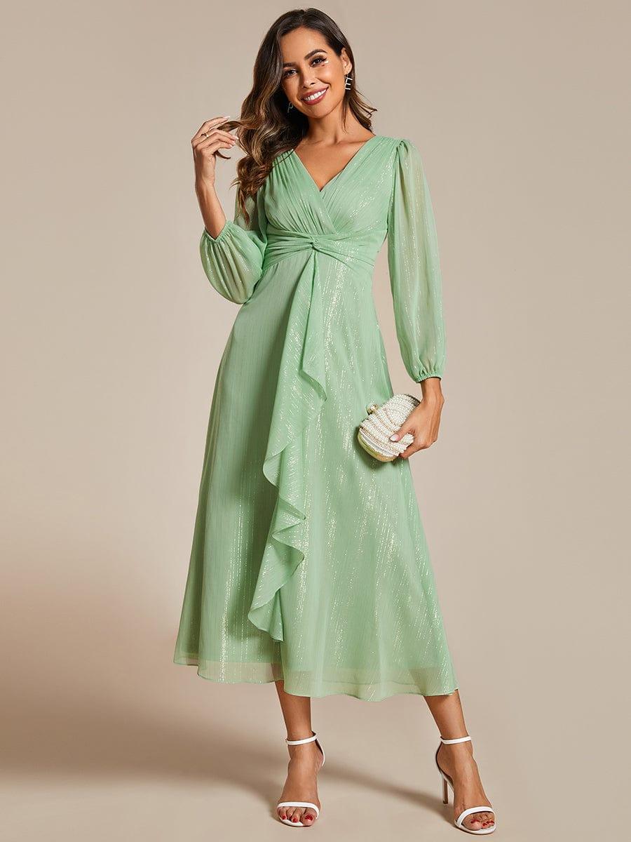 Lucille | Twist Knot A-Line Wedding Guest Dress