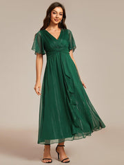 Lucille | Twist Knot A-Line Wedding Guest Dress