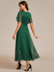 Lucille | Twist Knot A-Line Wedding Guest Dress