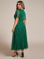 Lucille | Twist Knot A-Line Wedding Guest Dress
