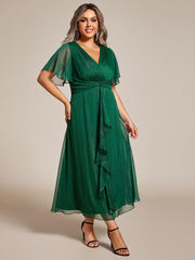 Lucille | Twist Knot A-Line Wedding Guest Dress