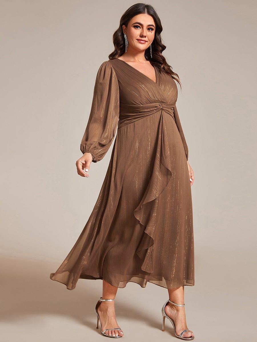 Lucille | Twist Knot A-Line Wedding Guest Dress