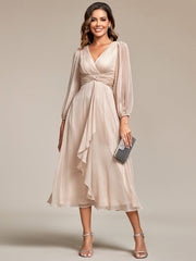 Lucille | Twist Knot A-Line Wedding Guest Dress