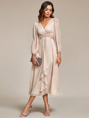 Lucille | Twist Knot A-Line Wedding Guest Dress