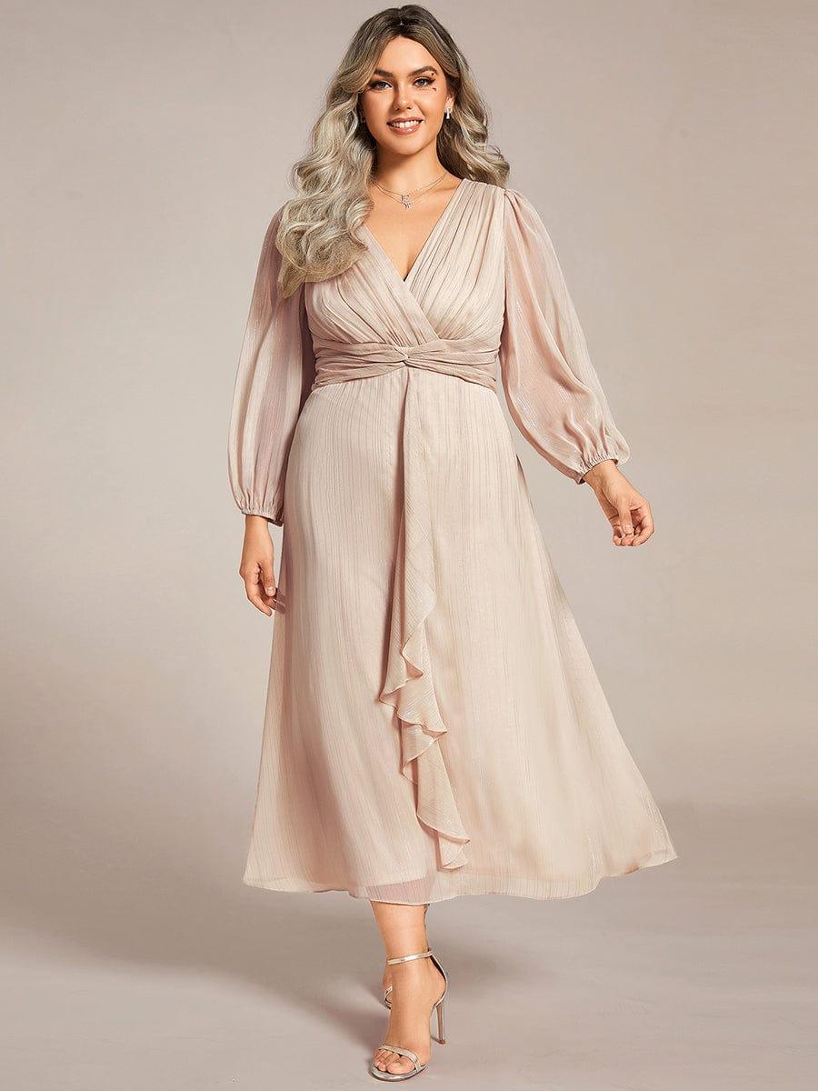 Lucille | Twist Knot A-Line Wedding Guest Dress