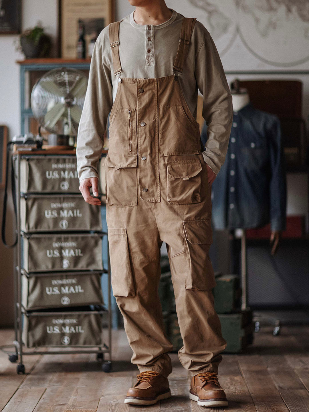 Luna | Relaxed Fit Canvas Overalls