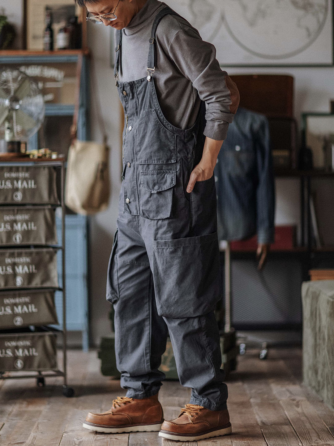 Luna | Relaxed Fit Canvas Overalls