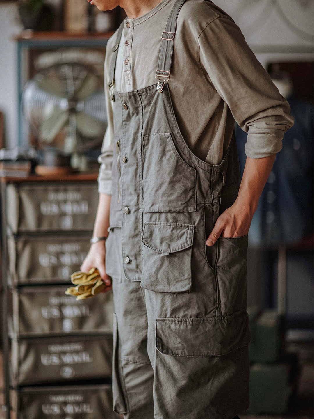 Luna | Relaxed Fit Canvas Overalls