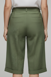 Mariana | High Waist Tailored Cuffed Shorts
