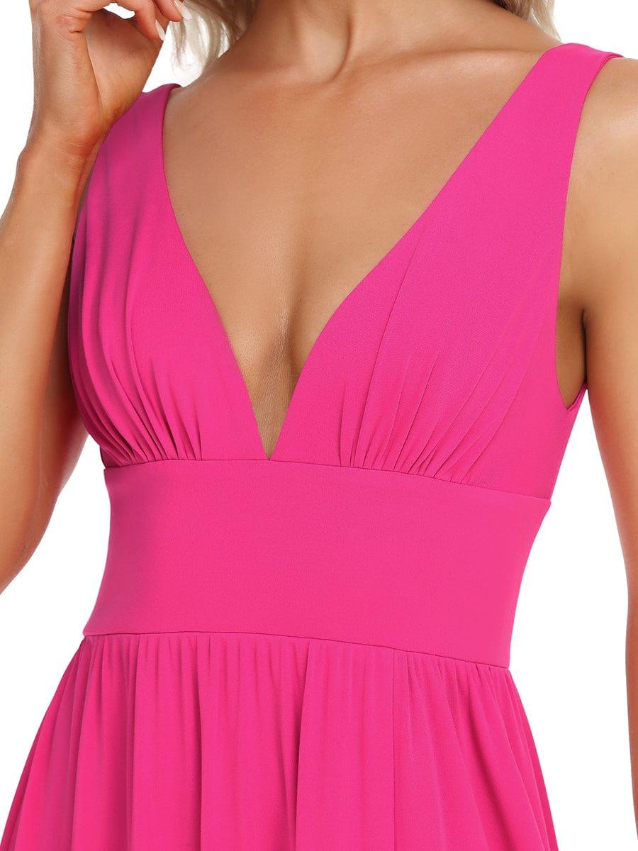 Mariella | Empire Waist V-Neck Sleeveless Maxi Dress