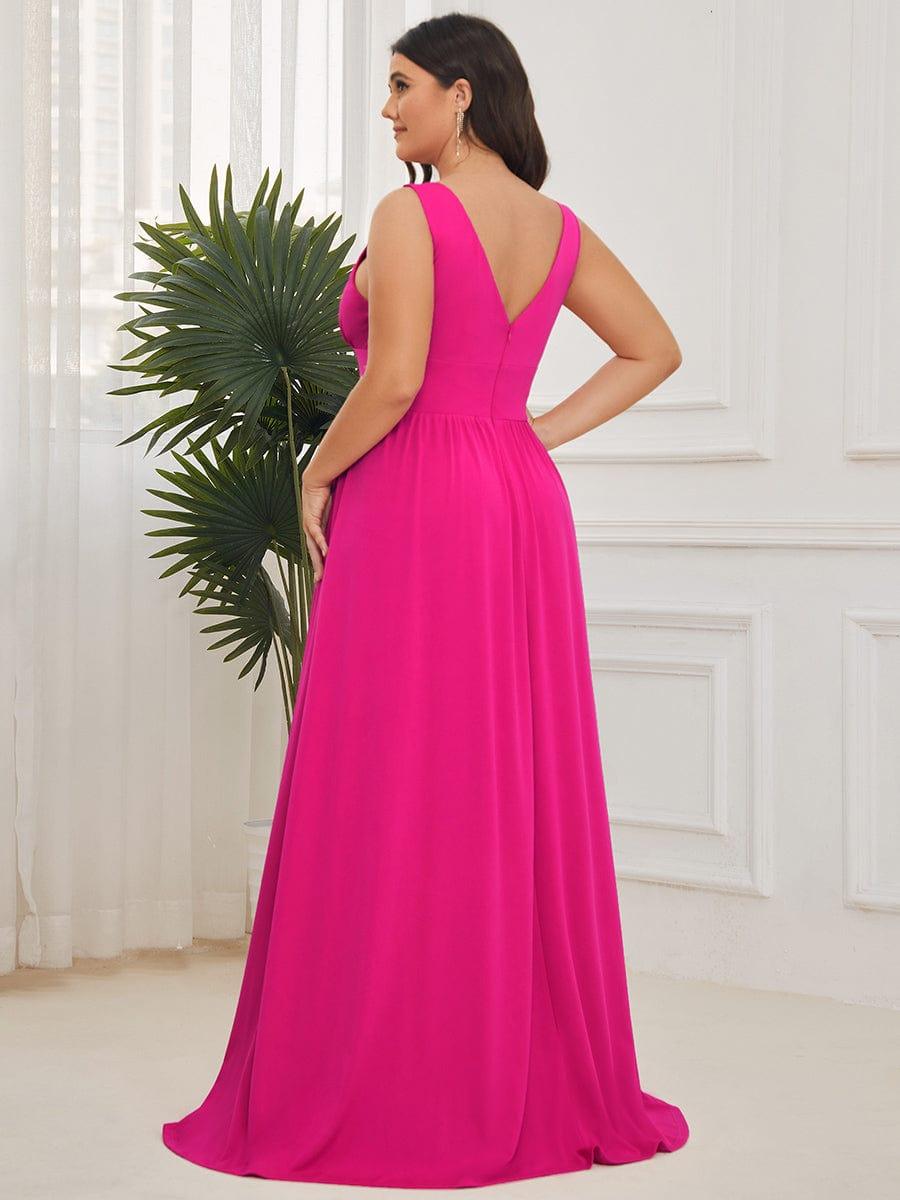 Mariella | Empire Waist V-Neck Sleeveless Maxi Dress