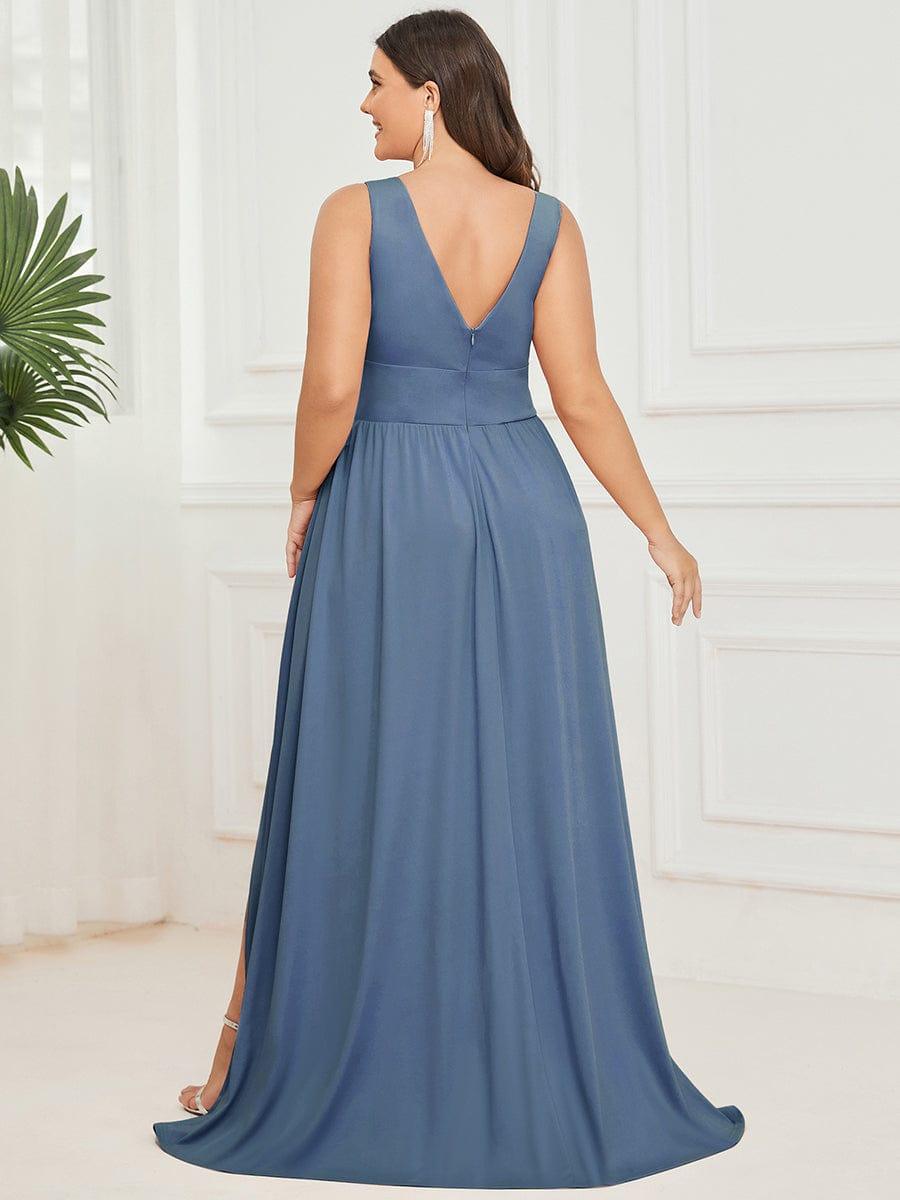 Mariella | Empire Waist V-Neck Sleeveless Maxi Dress