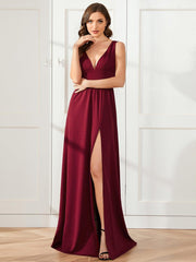 Mariella | Empire Waist V-Neck Sleeveless Maxi Dress